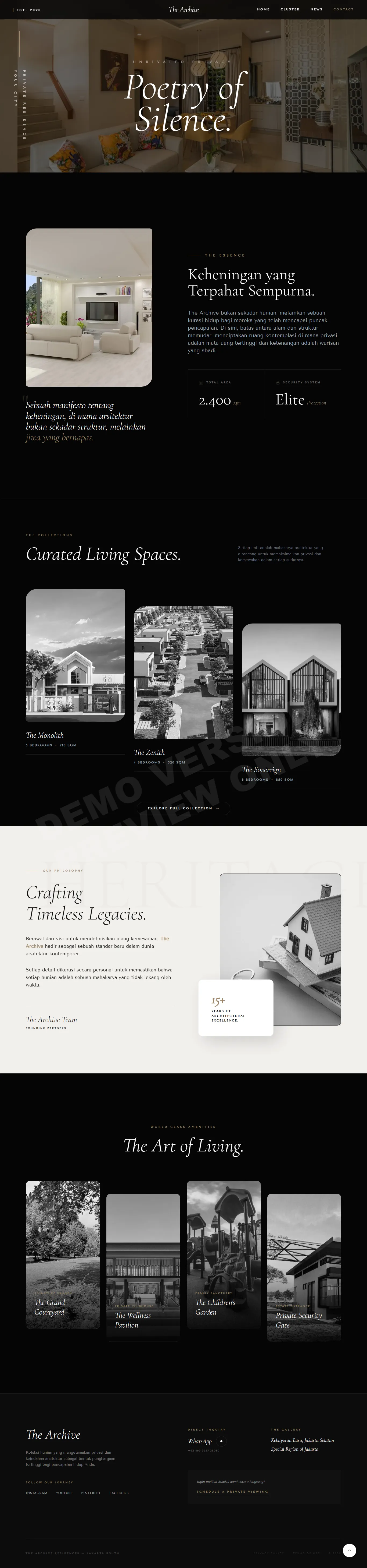 Dark Listing Property Website